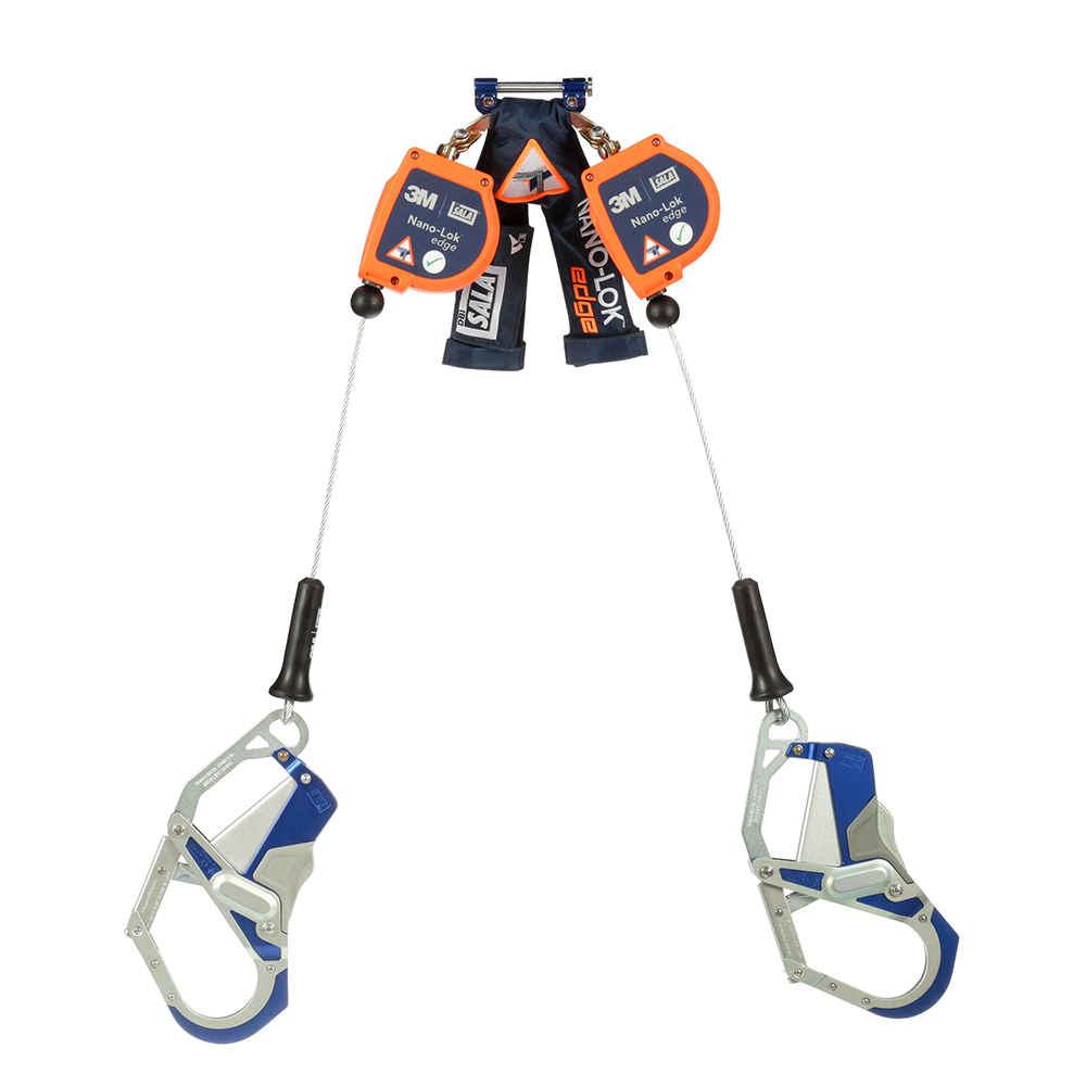 DBI Sala 3500257 Nano-Lok Edge Twin Leg SRL with Comfort Grip Hooks from GME Supply